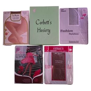Vintage Pantyhose Hosiery Lot Nylon Stockings Retro New Old Stock